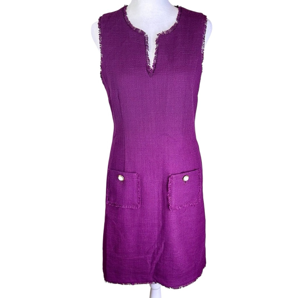 Karl Lagerfeld Purple Sleeveless Dress